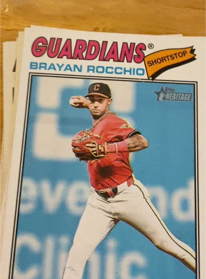 2026 Topps Heritage #368 Brayan Rocchio — front