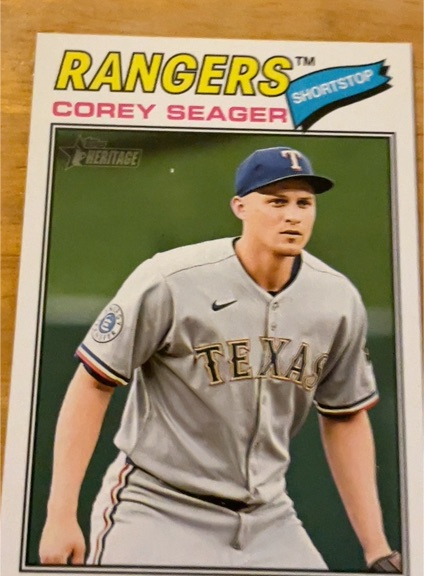 2026 Topps Heritage #302 Corey Seager — front
