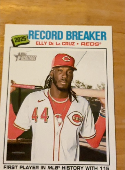 2026 Topps Heritage #233 Elly De La Cruz — front