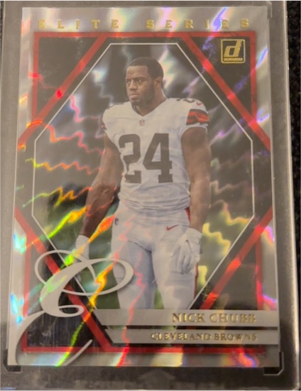 2021 Donruss Elite Series #ES-NCH Nick Chubb — front
