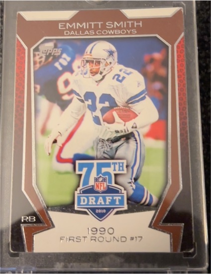 2010 Topps Draft 75th Anniversary #75DA-30 Emmitt Smith — front