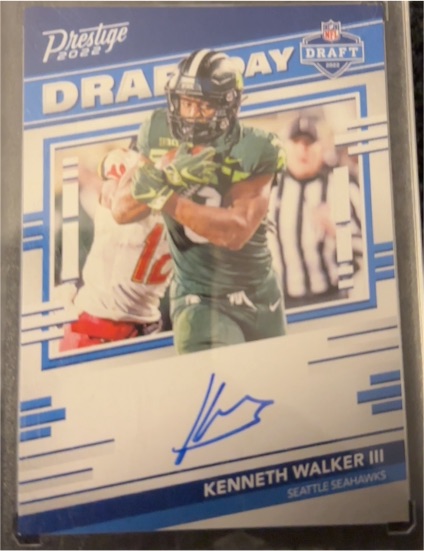 2022 Panini Prestige Draft Day Kenneth Walker III Seattle Seahawks — front