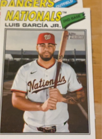 2026 Topps Heritage #43 Luis Garcia Jr. Washington Nationals — front