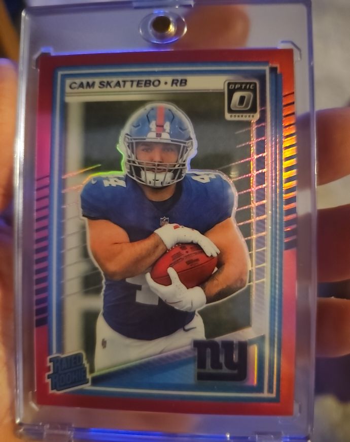 2025 Panini Donruss Optic #228 Cam Skattebo Rated Rookie — front