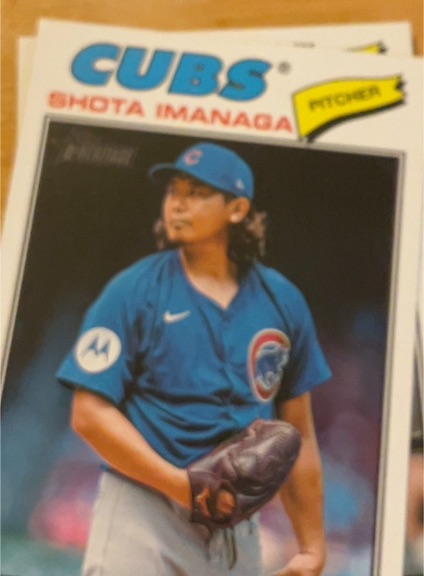 2026 Topps Heritage #202 Shota Imanaga Chicago Cubs — front