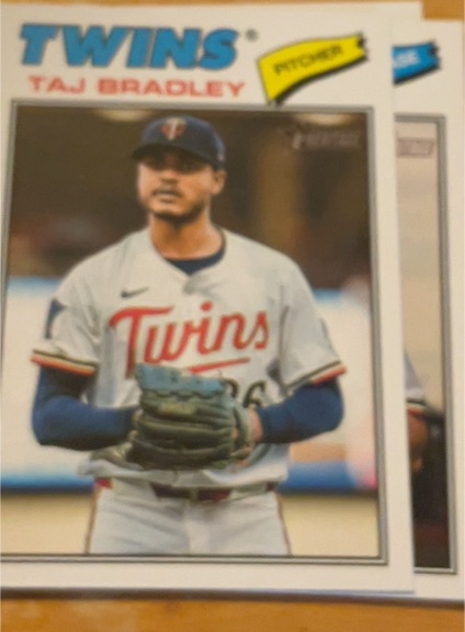 2026 Topps Heritage #38 Taj Bradley — front