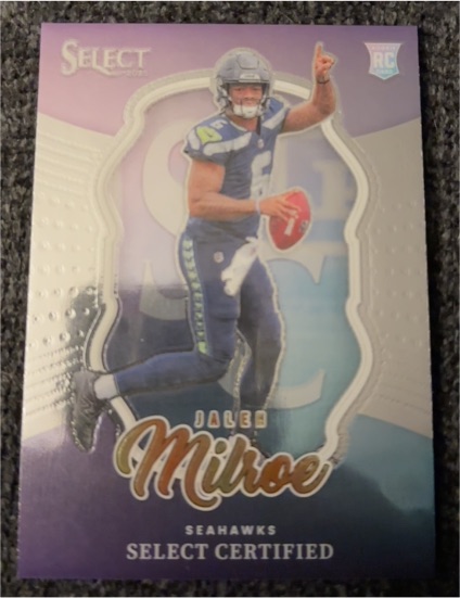 2025 Panini Select #13 Jalen Milroe Rookie Select Certified Seattle Seahawks — front