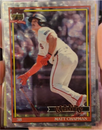 2026 Topps Series 1 1991 #T91-80 Matt Chapman — front