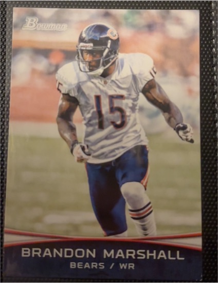 2012 Bowman #5 Brandon Marshall — front