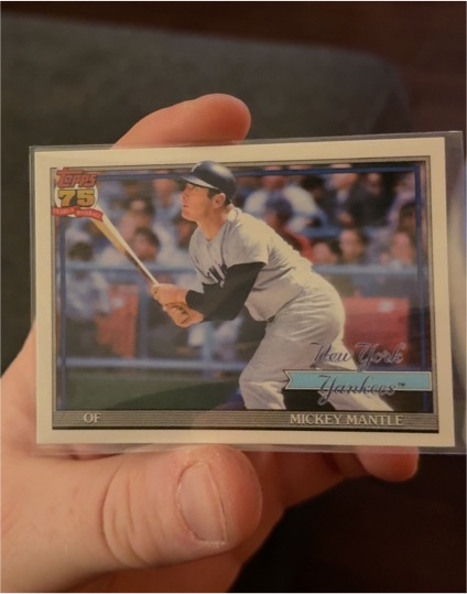 2026 Topps Series 1 1991 Topps #T91-48 Mickey Mantle — front