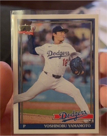 2026 Topps Series 1 1991 Topps #T91-55 Yoshinobu Yamamoto — front