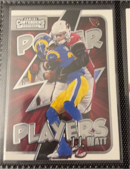 2022 Panini Contenders #PWR-JJW J.J. Watt Power Players — front