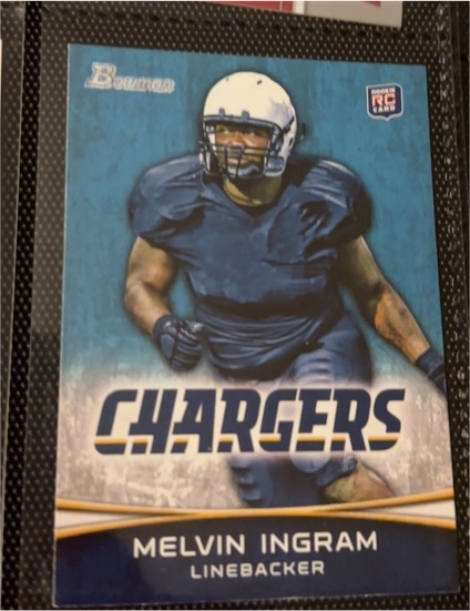 2012 Bowman #180 Melvin Ingram — front