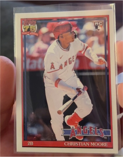 2026 Topps Series 1 75th Anniversary #T91-46 Christian Moore — front