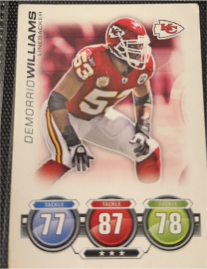 2010 Topps Attax #NNO Demorrio Williams — front