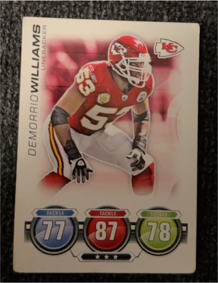 2010 Topps Attax #NNO DeMorrio Williams — front