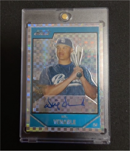 2007 Bowman Chrome Prospects #BC250 Will Venable — front