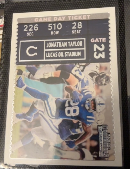 2022 Panini Contenders #GDT-JTA Jonathan Taylor — front