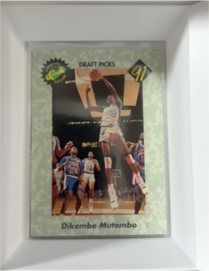 1991 Classic Draft Picks #3 Dikembe Mutombo — front