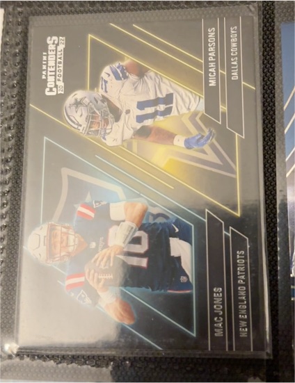 2022 Panini Contenders #CS-JP Mac Jones / Micah Parsons — front