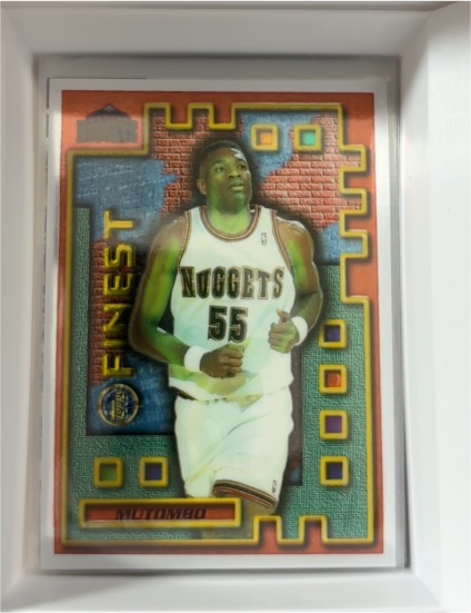 1995-96 Topps Finest #M42 Dikembe Mutombo — front