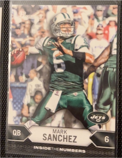 2012 Bowman Inside the Numbers #ITN-MS Mark Sanchez — front