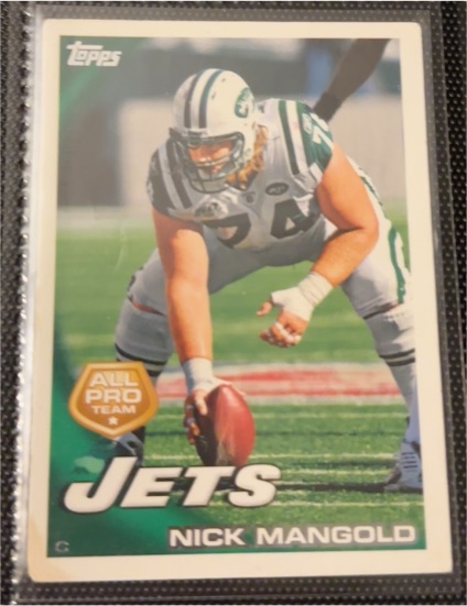 2010 Topps #372 Nick Mangold — front