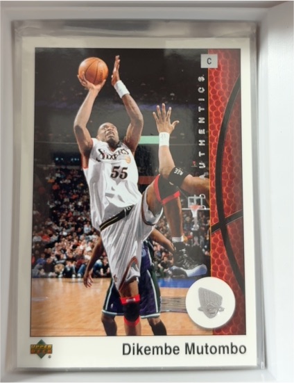 2002-03 Upper Deck Authentics #55 Dikembe Mutombo — front