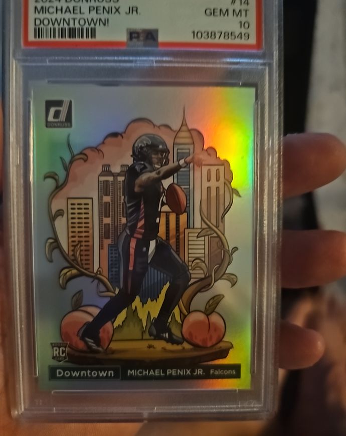 2024 Panini Donruss Downtown! #14 Michael Penix Jr. — front