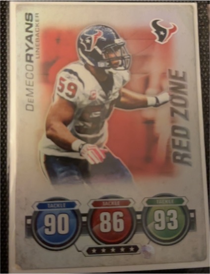 2010 Topps Attax #NNO DeMeco Ryans — front