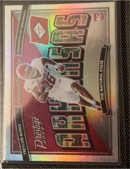 2022 Panini Prestige Seasons Greetings #SG-8 Treylon Burks — front