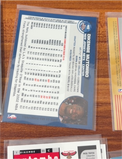 2002-03 Topps #55 Dikembe Mutombo — front