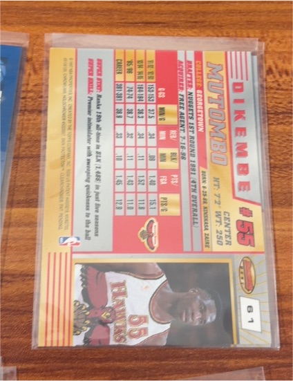1992 Fleer #55 Dikembe Mutombo — front