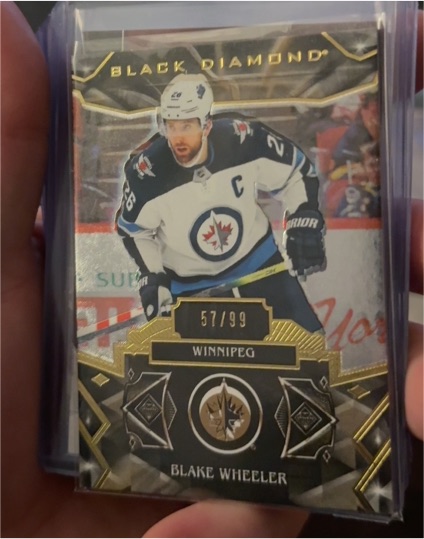 2019-20 Upper Deck Black Diamond #BDB-BW Blake Wheeler — front