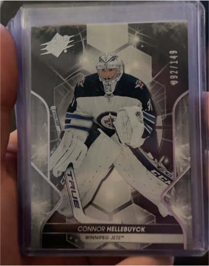 2019-20 Upper Deck SPx #50 Connor Hellebuyck — front