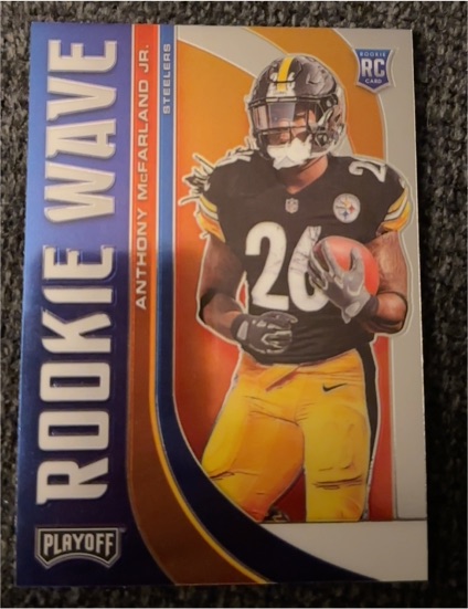 2020 Panini Playoff #RW-28 Anthony McFarland Jr. Rookie Wave — front