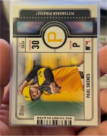 2026 Topps Series 1 Big Ticket Players #BTP-14 Paul Skenes — front