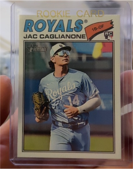 2026 Topps Heritage #136 Jac Caglianone — front