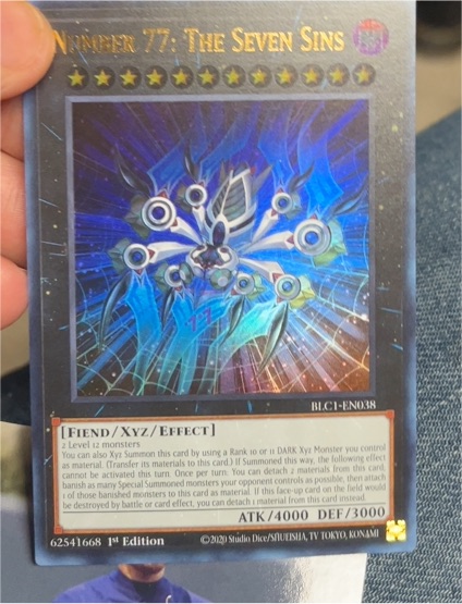 2020 Yu-Gi-Oh! Battles of Legend: Chapter 1 #BLC1-EN038 Number 77: The Seven Sins — front