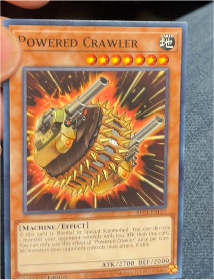 2020 Yu-Gi-Oh! BLC1-EN127 Powered Crawler — front