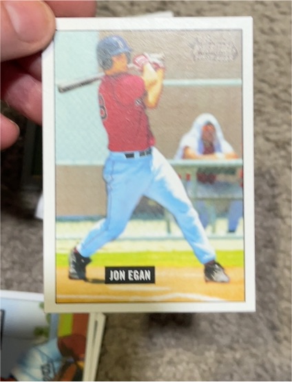 2005 Bowman Heritage #286 Jon Egan — front