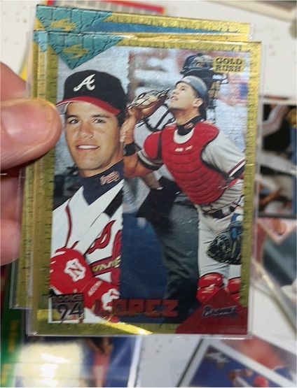 1994 Score Rookie & Traded Gold Rush #RT78 Javy Lopez — front