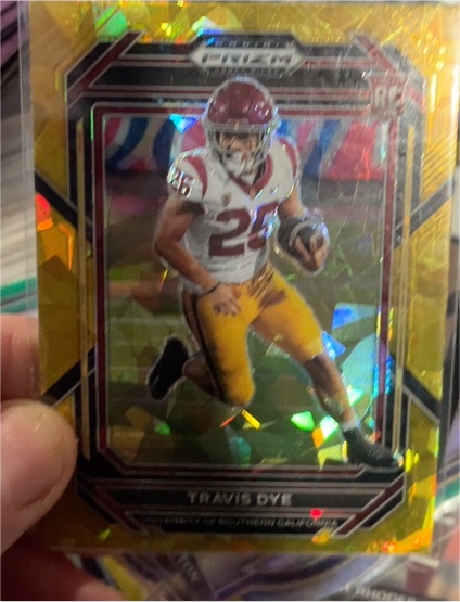2023 Panini Prizm Draft Picks #129 Travis Dye — front