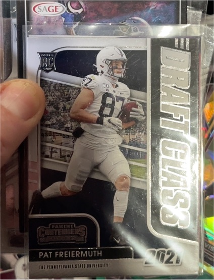 2021 Panini Contenders Draft Picks Draft Class #29 Pat Freiermuth — front