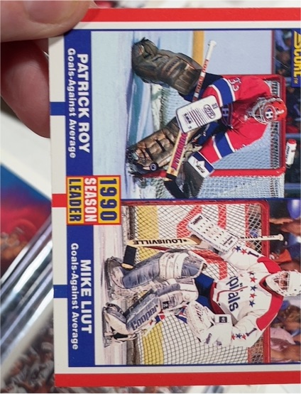 1990 Score #354 Patrick Roy / Mike Liut — front