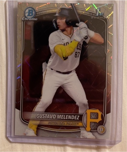 2025 Bowman Chrome #BDC-112 Gustavo Melendez — front