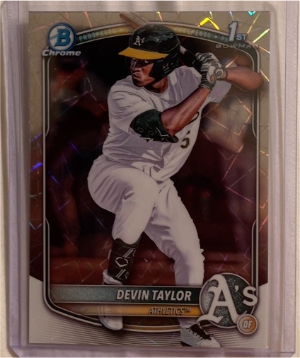 2025 Bowman Draft Chrome #BDC-135 Devin Taylor — front