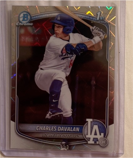 2025 Bowman Draft Chrome #BDC-96 Charles Davalan — front