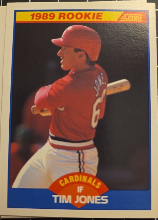 1989 Score #649 Tim Jones — front