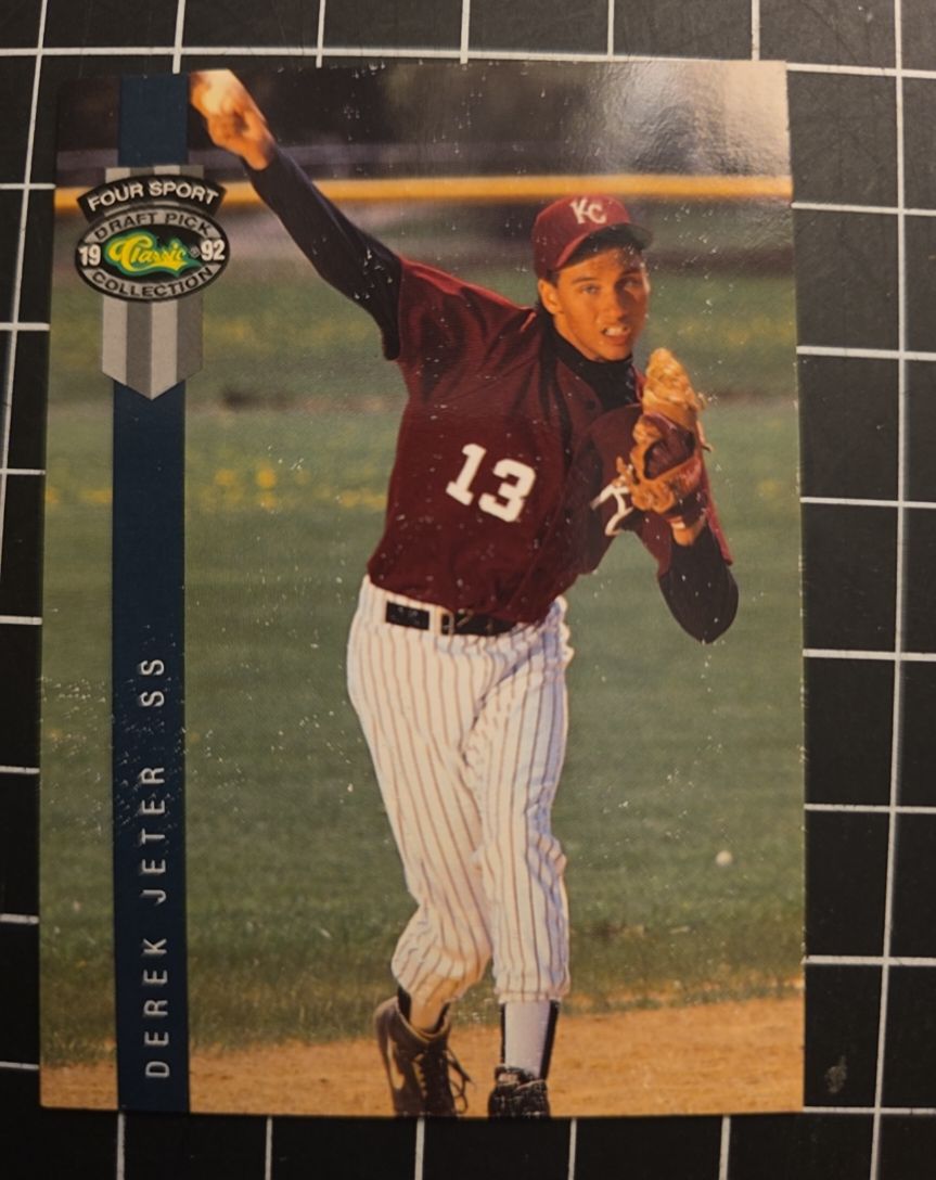 1992 Classic Four Sport Draft Pick Collection #231 Derek Jeter — front